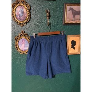 Beyond Yoga Men’s Spacedye Take It Easy 7” Drawstring Shorts Size Medium Blue